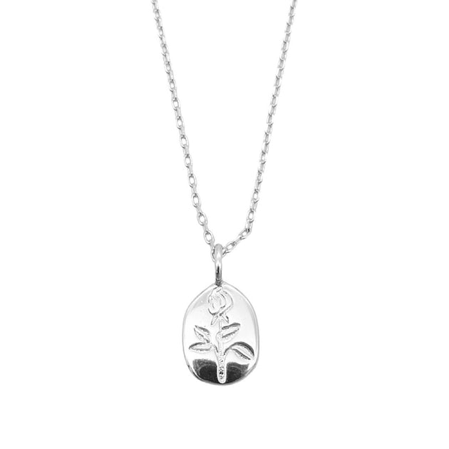 14k Dainty Rose Pendant main image 1