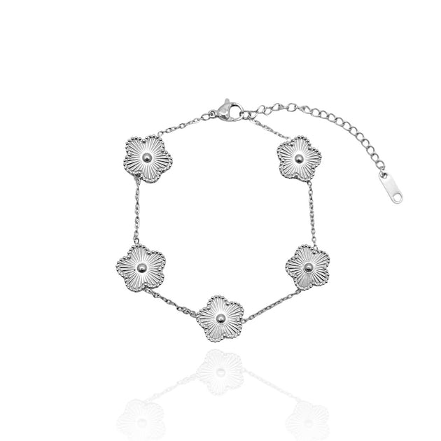 KIKICHIC | Flower Leaf Bracelet in Silver