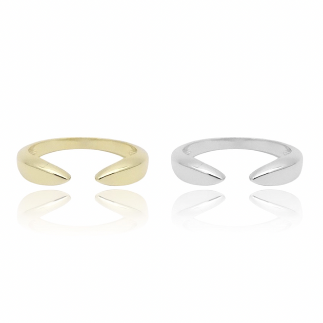 KIKICHIC | NYC | Claw Adjustable Open Ring available in White Gold