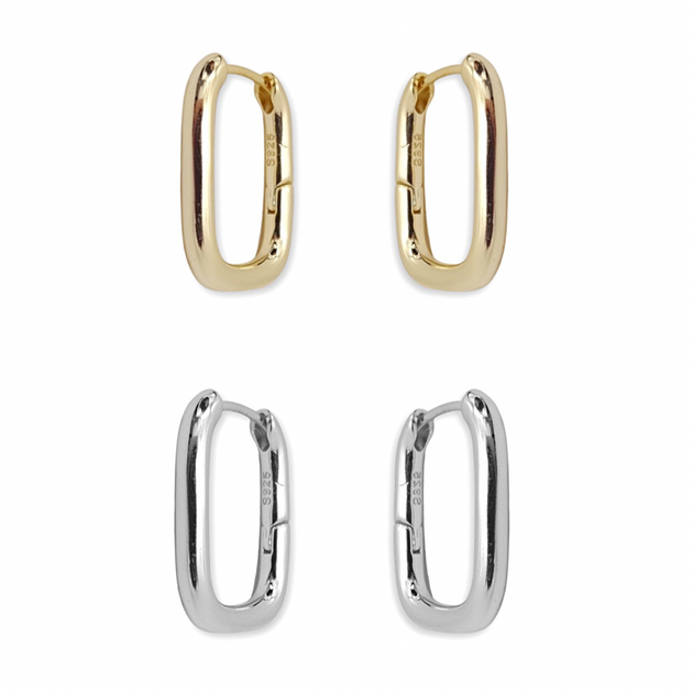 KIKICHIC | NYC | 14k Gold Filled Thick Rectangle Hoops