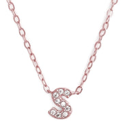 KIKICHIC This delicate CZ pavé letter S initial necklace is perfect for every day. Adorable initial necklace featuring in silver and 18k gold finish with CZ stone. Simple, delicate and elegance, perfect to match your outfit for everyday wear or for a special event. Dainty, simple, elegant and sweet design made to keep your loved one near your heart. The perfect gift to celebrate birthday, anniversary, valentine's, Christmas or more.