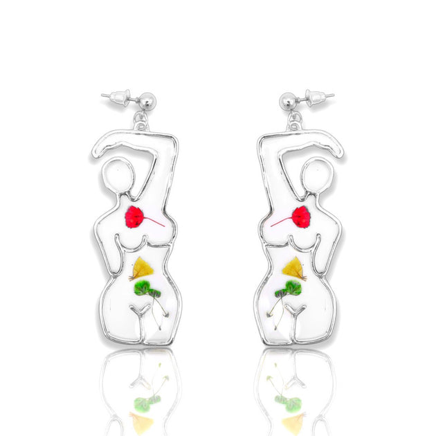 [KATENKELLY] 925Silver☆Tiny Flower Earrings Tiny hexagon flower earrings in Silver – Kate Koel