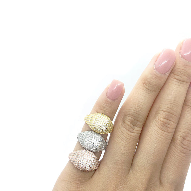 KIKICHIC | NYC | Dainty CZ Diamond Small Square Pinky Ring Size 4