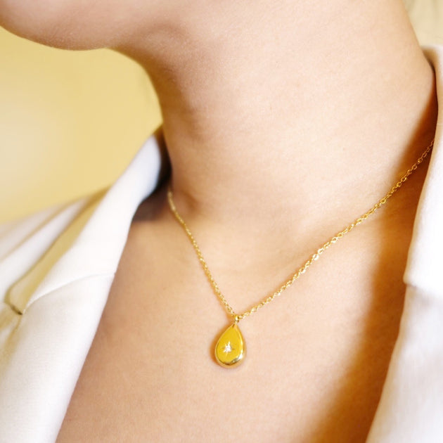 KIKICHIC | NYC | Diamond North Stars Teardrop Necklace 14k KIKICHIC | NYC | Diamond North Stars Teardrop Necklace 14k