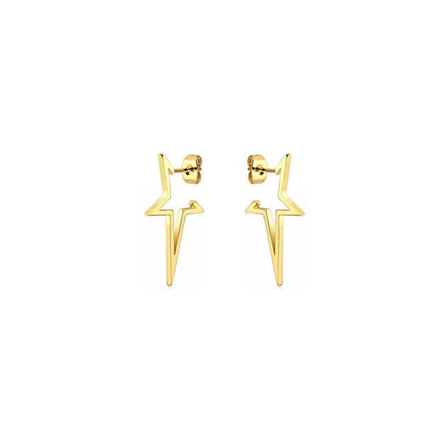 KIKICHIC Open Stars Stud Earrings in 18k Gold