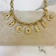 Bubble Initial Letter Q Charm