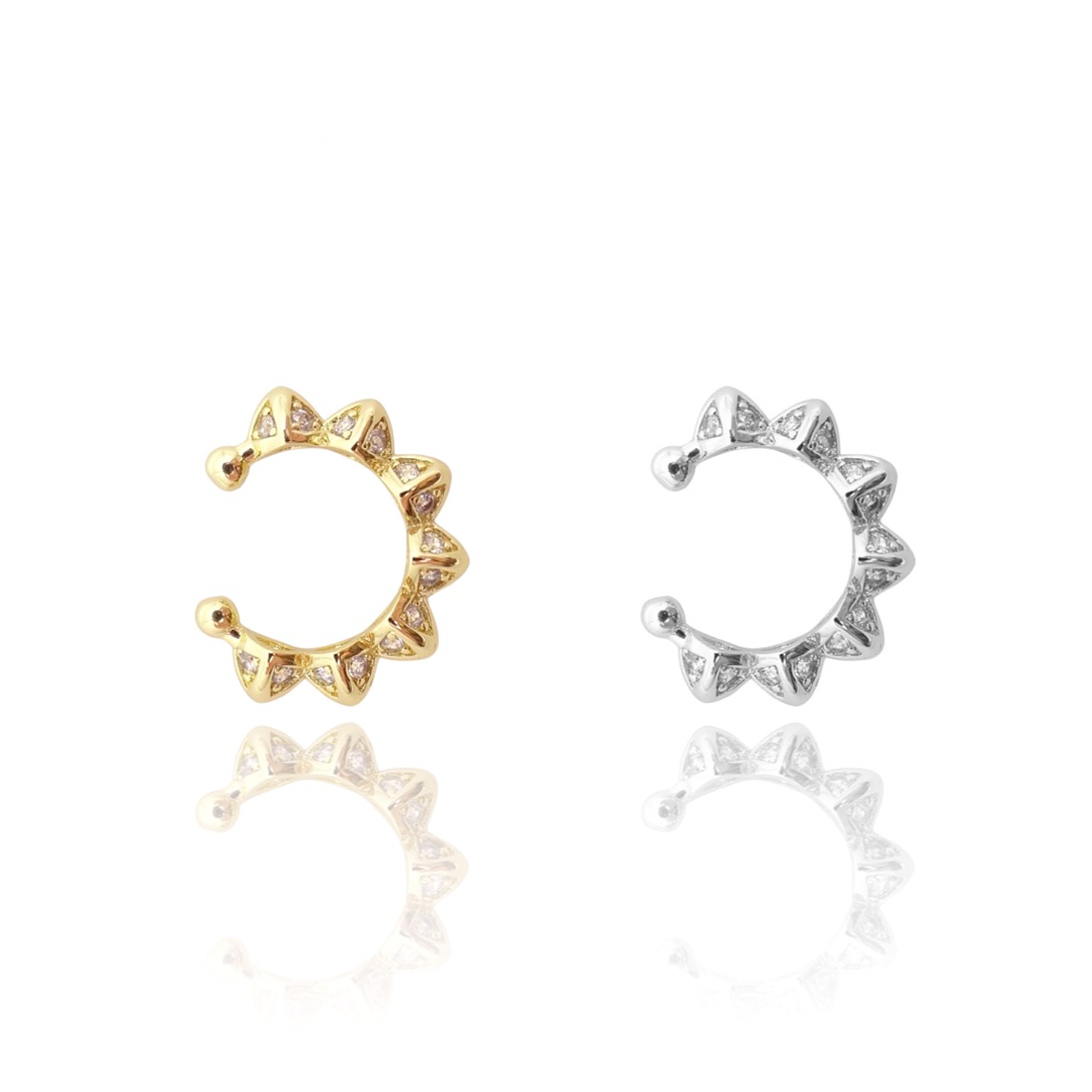 KIKICHIC | NYC | Comfortable Spike CZ Diamond Ear Cuff No Piercing