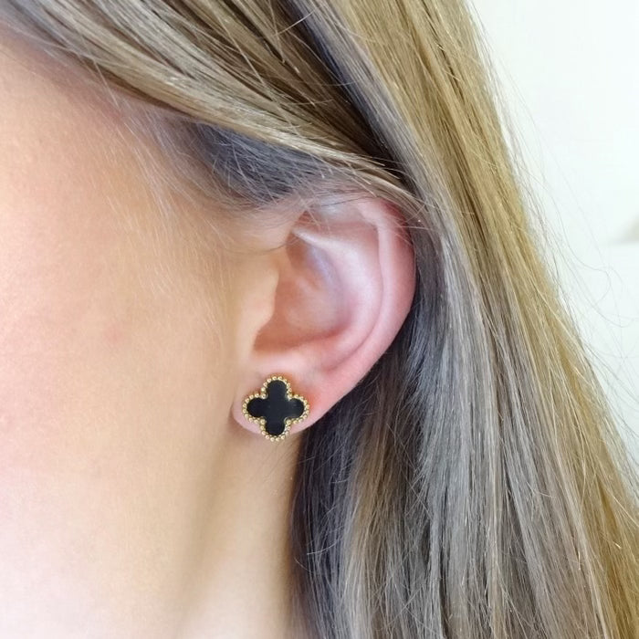 KIKICHIC | NYC | Small Clover Leaf Stud Earrings 14k Gold