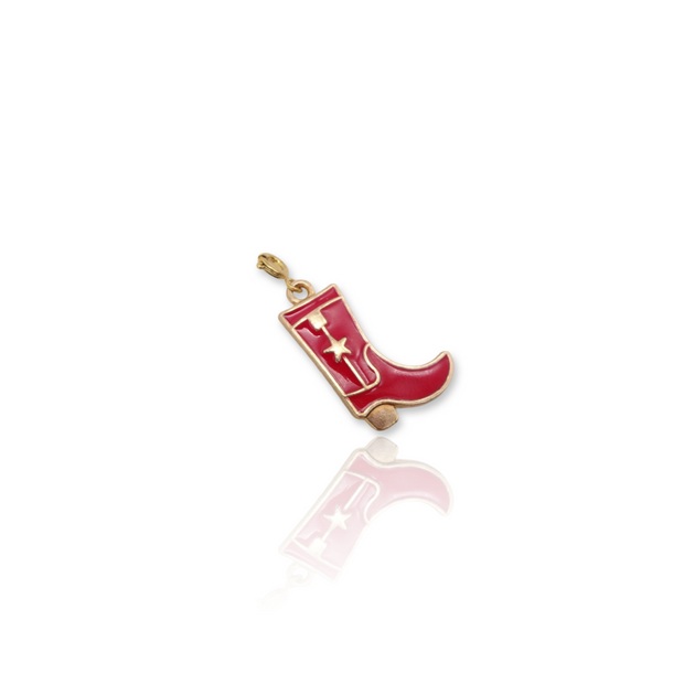 Red Cowboy Boot Charm