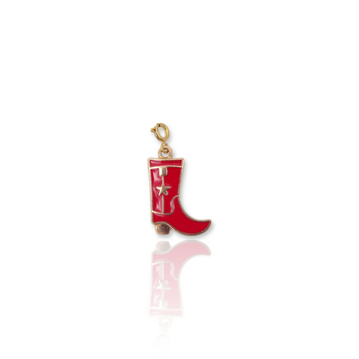 Red Cowboy Boot Charm