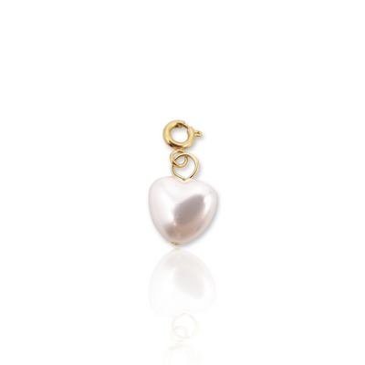 Pearl Heart Shape Charm