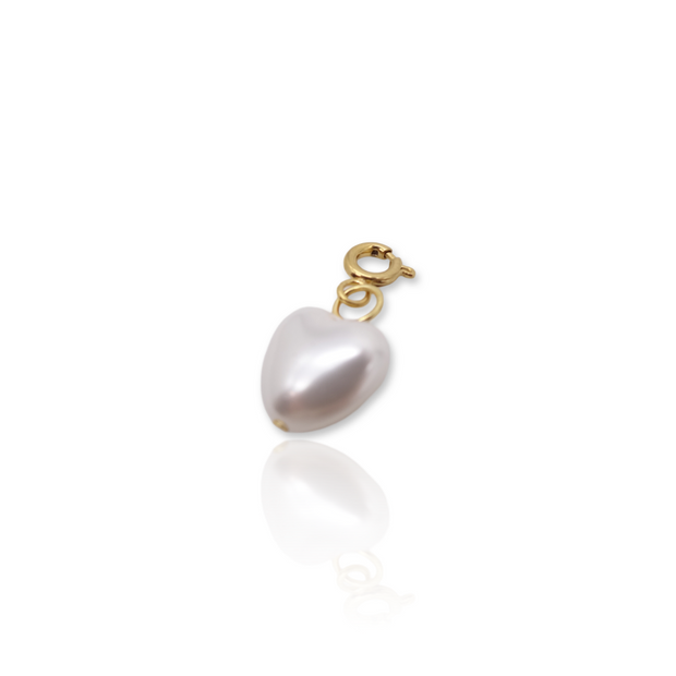 Pearl Heart Shape Charm