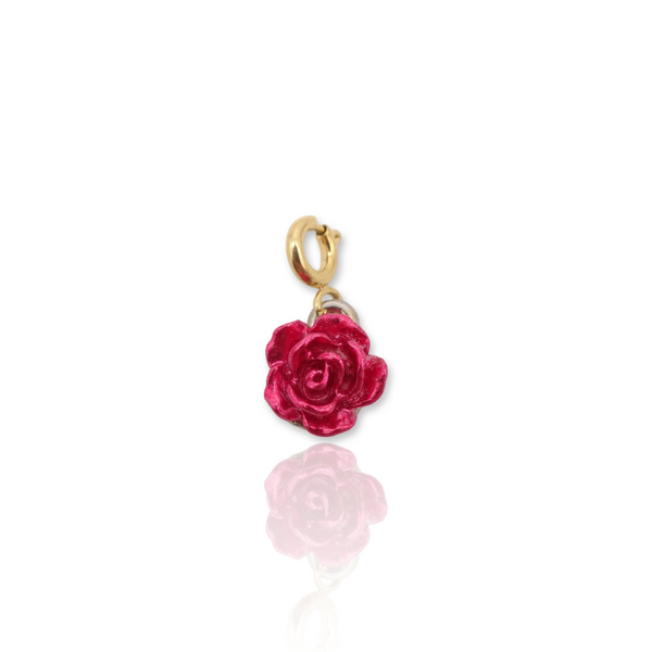 Red Rose Flower Charm – KIKICHIC