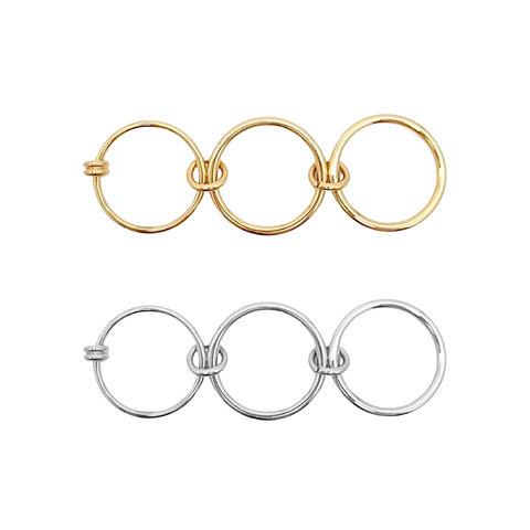 KIKICHIC | NYC | Multi Link Connected Ring Stainless Steel Anti Tarnish ...