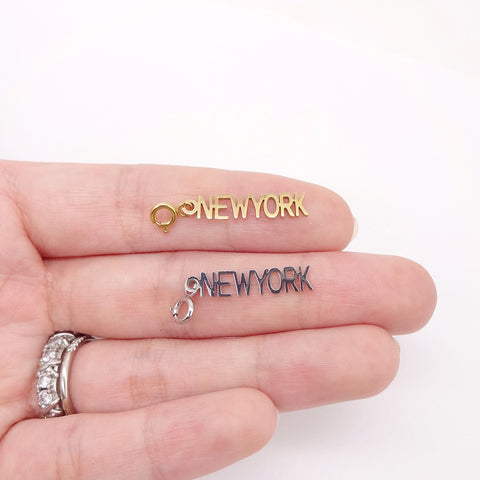 New York Words Charm