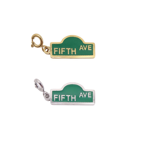 Fifth Avenue Street Sign Charm