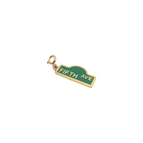 Fifth Avenue Street Sign Charm