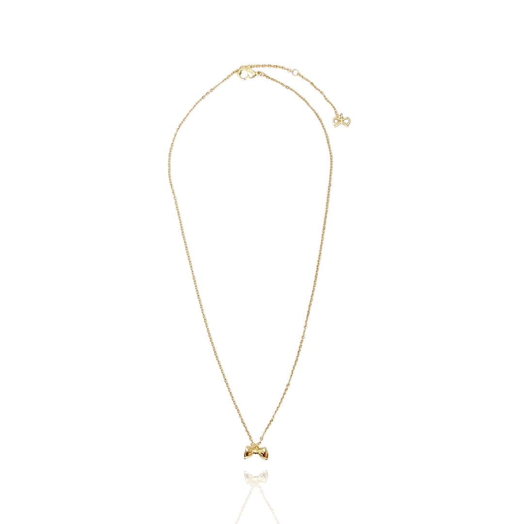 KIKICHIC | NYC | Dainty Bow Pendant Necklace 14k Gold and