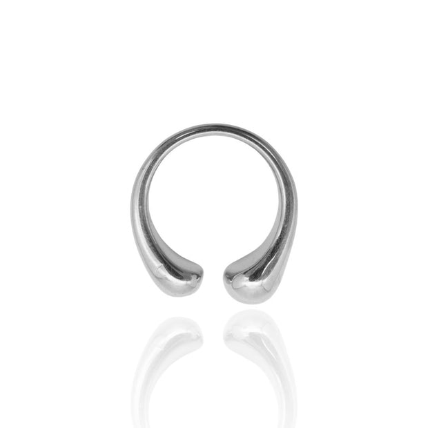 KIKICHIC Open Dome Ring Stainless Steel, Plain Open Dome Design Open Ring 14k Gold, Stackable Dimple Dome Ring Gold, Bubble Open Open Ring Adjustable 14k Gold, Chunky Bubble Domed Ring Silver, Modern Bean Domed Ring Stacks.