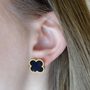Large Clover Leaf Stud Earrings