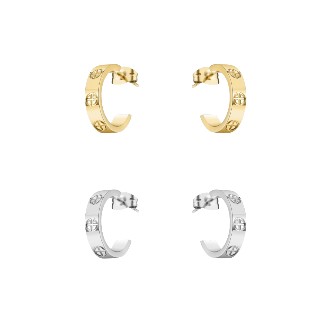 KIKICHIC | NYC | Simple Love Hoop Earrings Sterling Silver (925