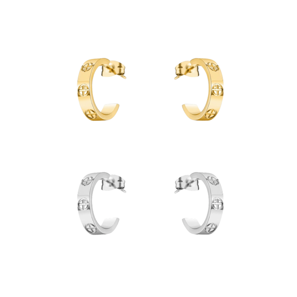 KIKICHIC | NYC | Simple Love Hoop Earrings Sterling Silver (925