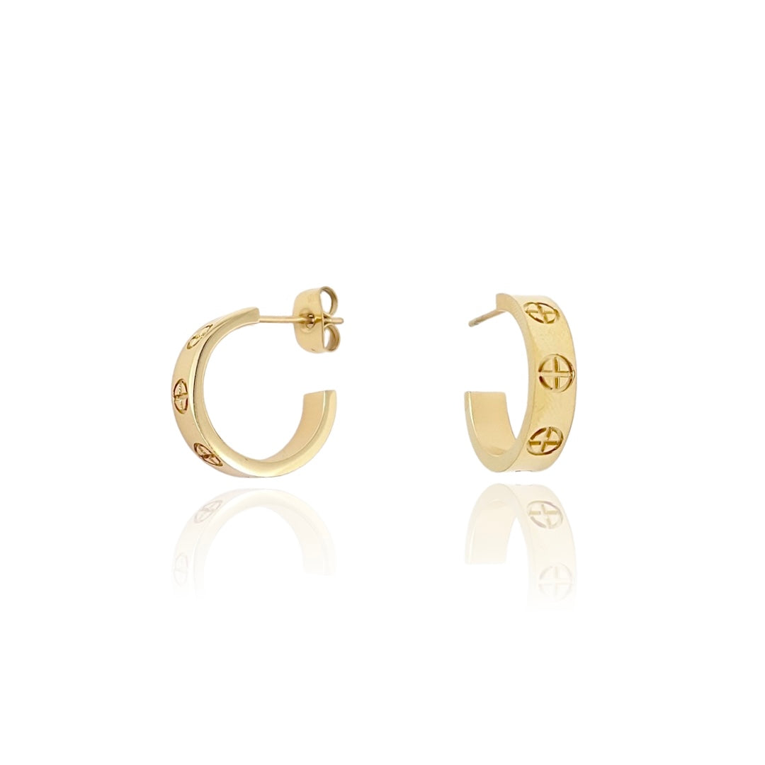 ピアス LOVE ME MONSTER Silver Bold Mini Ring Earrings L191MER190 MUSINSA | LOVE ME MONSTER [Silver] Mini Cone Ring Earrings