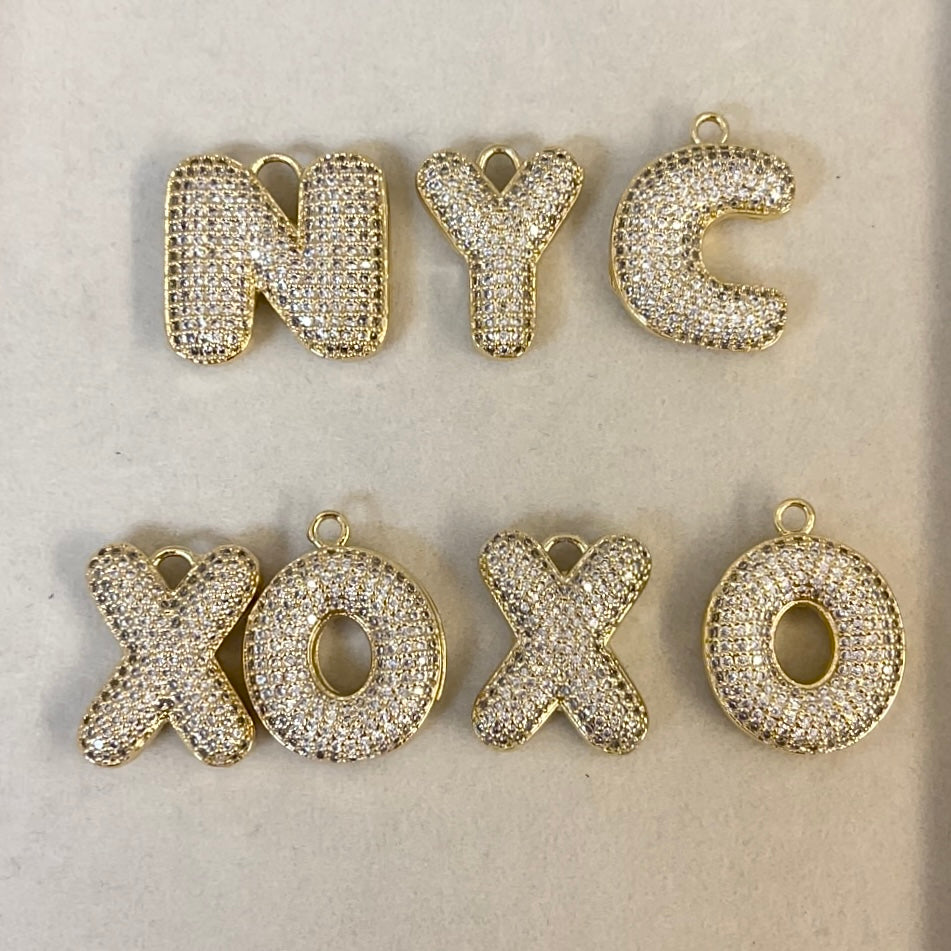 gigiK18YG Blackletter coin top 'S' チャーム SALT. Fine Jewelry | DIAMOND GOTHIC LETTER CHARMS