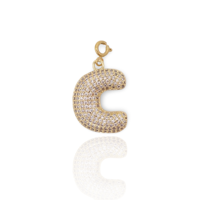 Bubble Initial Letter C Charm