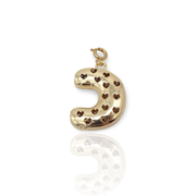 Bubble Initial Letter C Charm