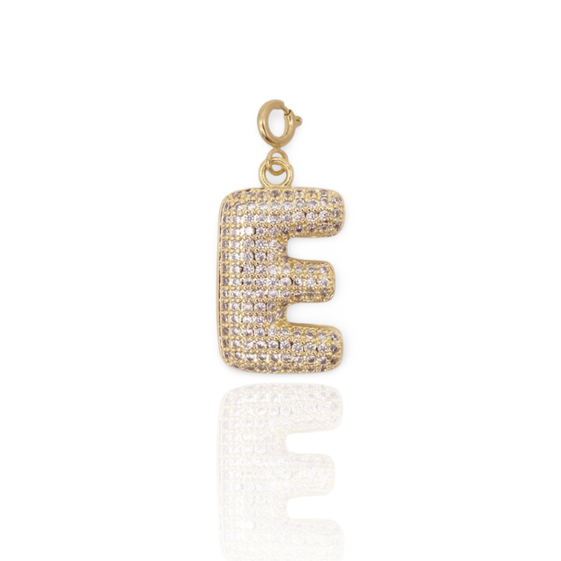 Bubble Initial Letter E Charm