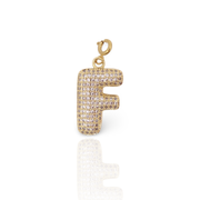 Bubble Initial Letter F Charm