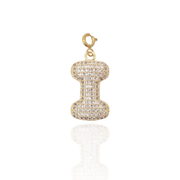 Bubble Initial Letter I Charm