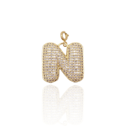 Bubble Initial Letter N Charm