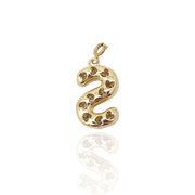 Bubble Initial Letter S Charm