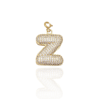 Bubble Initial Letter Z Charm