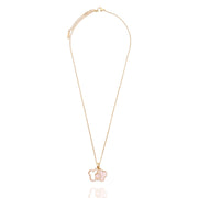CZ Mother of Pearl Clover Necklace