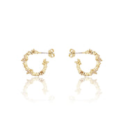 14k Gold Light CZ Pave Clover Hoops, Silver Mini CZ Pave Clover Hoop Studs Earrings, Studs CZ Clover Hoops, Mini Clover Hoops Studs Hypoallergenic, Vermeil 14k Gold Clover Diamond Lightweight Hoops Studs Earrings, Gold Filled Clover Hoops Earrings 13 mm, Classic Mini Clover Studs Silver Lightweight, 10 mm Size Small Clover Pave Gold Studs, High Polish Small Clover Studs Earrings. Van Cleef Clover Earrings. Tiffany and Co. Clover earrings. 