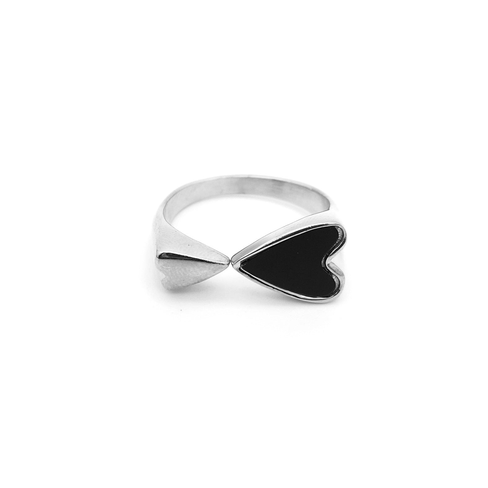 KIKICHIC | NYC | Black Onyx Romantic Love Heart Shape Ring