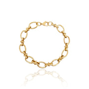 Gold Chunky Oval Chain Link Bracelet in 14k Gold, Oval Curb Link Stacking Bracelet Gold Filled, Stainless Steel Chunky Oval Chain Stack Bracelet, Chunky Textured O Link Chain Bracelet  Chunky Curb Oval Chain Stacking Bracelet, Oval Flat Link Chain Gold Filled Stack Bracelet, Chunky O curb 14k Gold Bracelet.