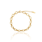 Gold Dainty Oval Chain Link Bracelet in 14k Gold, Oval Curb Link Stacking Bracelet Gold Filled, Stainless Steel Dainty Oval Chain Stack Bracelet, Dainty Textured O Link Chain Bracelet  Dainty Curb Oval Chain Stacking Bracelet, Oval Flat Link Chain Gold Filled Stack Bracelet, Dainty O curb 14k Gold Bracelet.