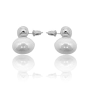  Two-Tone Pearl Earrings, Gold Stud Earrings, Silver Pearl Shape Earrings, Gold Stud Earrings, Pearl Stud Earrings, Two-Tone Stud Earrings, Two-Tone Pearl Earrings, pearl drop earrings, gold pearl drop earrings, silver pearl drop earrings