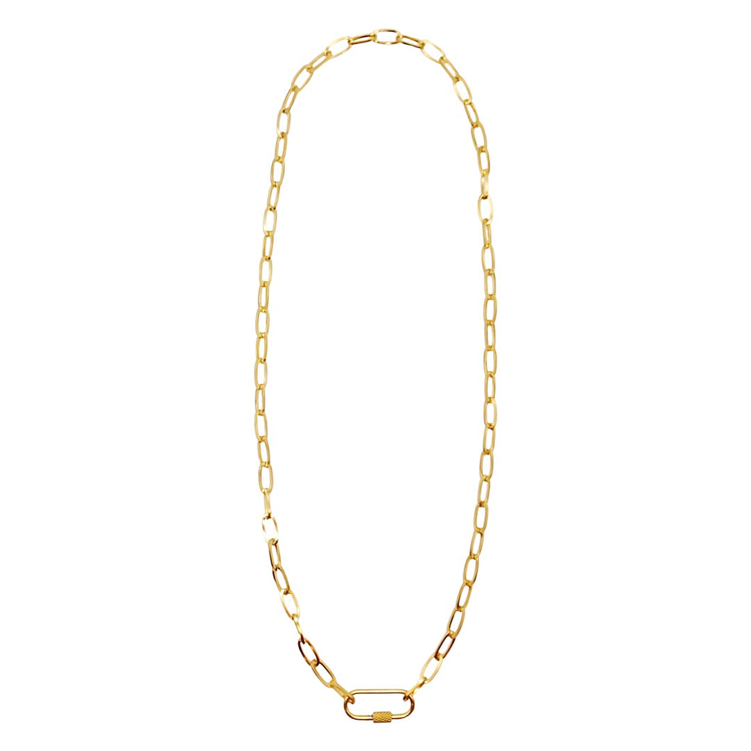 KIKICHIC | NYC | Open and Close Carabiner Paper Clip Link Chain