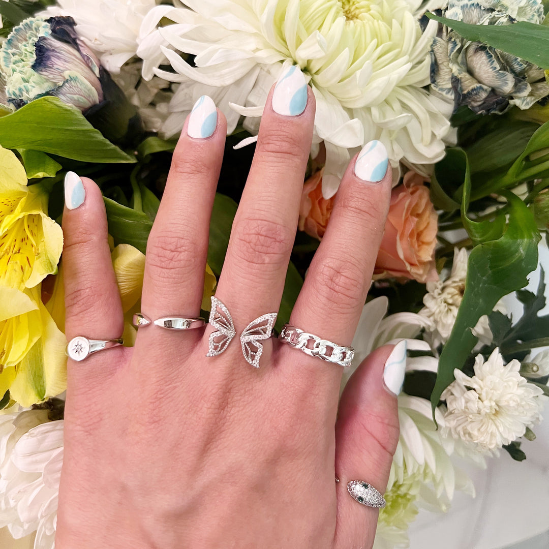 KIKICHIC | NYC | Cuban Curb Chain Link Ring Stainless Steel Anti