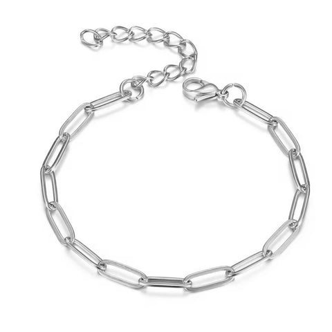 Paper Clip Chain Link Bracelet