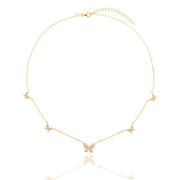 Multiple Chokers KIKICHIC | NYC | CZ Pave Butterflies Multiple Choker Necklace Sterling ...