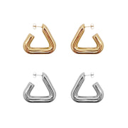Chunky Large Triangle Hoop Earrings Silver and 14k Gold, Smooth Thick Large Triangle Hoop Earrings, Silver Thick Hoop Triangle Earrings. Triangle Hoop Chunky Earrings Silver and Gold. Statement Chunky Triangle Hoop Earrings. Wide Polished Triangle Hoop Earrings Gold. Wide Polished Hoop Earrings Silver. Sterling Silver Chunky Triangle Hoop Earrings. 14k Gold Triangle Chunky Hoop Earrings. 