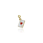 Red Heart Card Charm