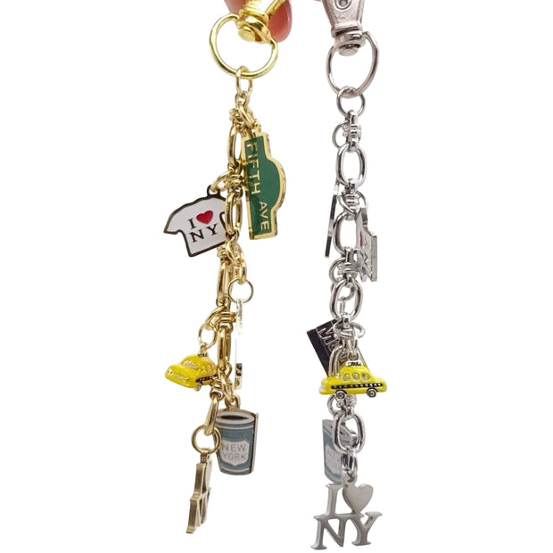 New York Charm Bag Keychain