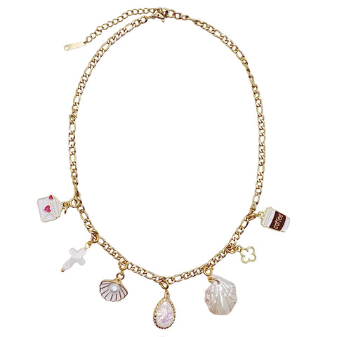 Pearl Clam Shell Charm